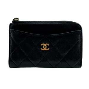 CHANEL Black Logo Wallet